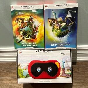 View Master Virtual Reality viewer, preview reel, destinations and dinosaurs